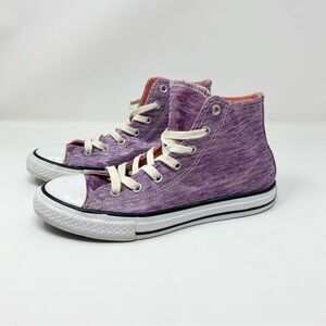 Converse All Star Hi Top Sneakers Shoes Size Women's Size 3 Purple Pink